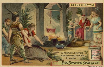 Festival of the winter solstice in ancient Germany by European School
