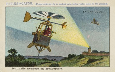 Forward sentry in a helicopter in the year 2000 by European School