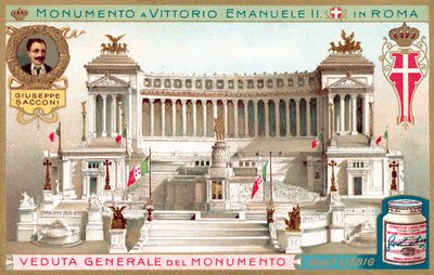 General View of the Monument to King Victor Emmanuel II in Rome by European School