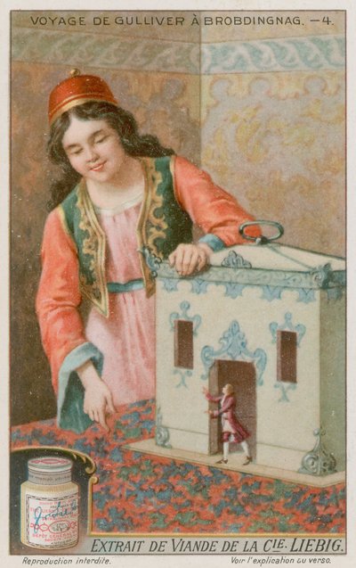 Gulliver and His Travelling Box by European School