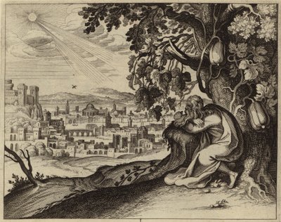 Jonah Sheltering from the Sun in the Shade of a Vine by European School