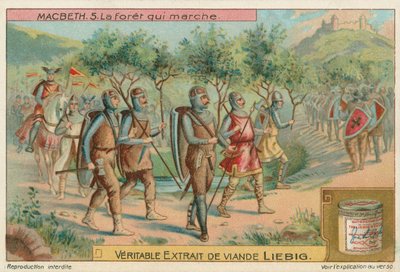 Macbeth. The Forest That Marched, Liebig Card, Early 20th Century by European School