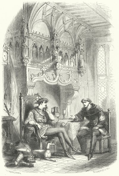 Meeting Between Flemish Statesman Jacob van Artevelde and King Edward III of England by European School