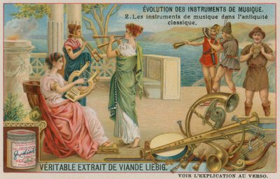 Musical instruments of Classical Greece by European School