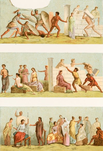Paintings from the Tomb of Statilius Taurus by European School