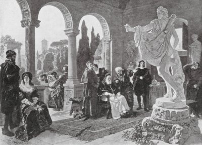 Pope Julius II and the Apollo Belvedere by European School