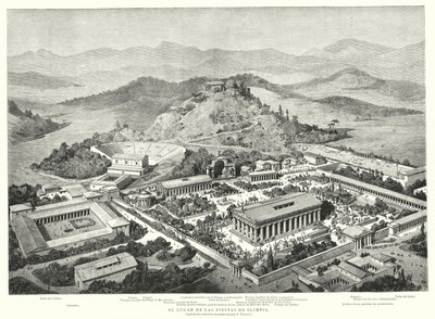 Reconstruction of ancient Olympia, Greece by European School