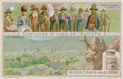 Riflemen in Brixen im Thale and View of Innsbruck by European School