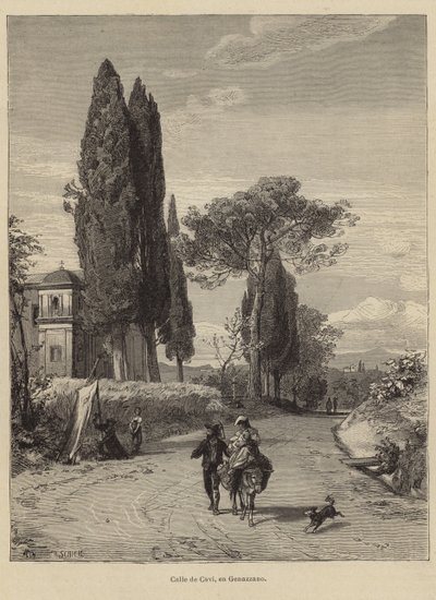 Road from Cavi to Genazzano by European School