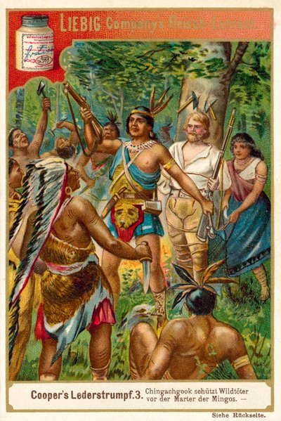 Scene from The Deerslayer, by James Fenimore Cooper by European School