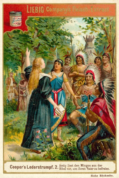 Scene from The Deerslayer, by James Fenimore Cooper by European School