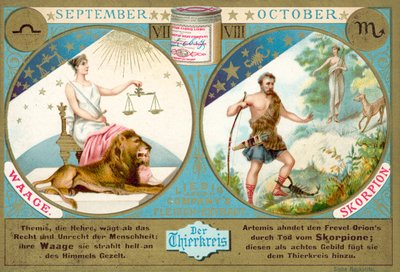 September and October: Libra and Scorpio by European School