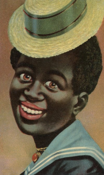 Smiling African in a Sailor Suit by European School