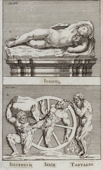 Somnus, Sisyphus, Ixion, Tantalus by European School