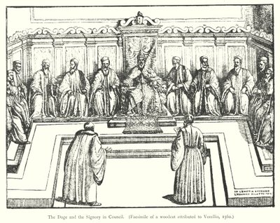 The Doge and the Signory in Council by European School