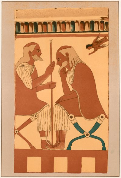 Two Old Men Weeping for the Dead by European School