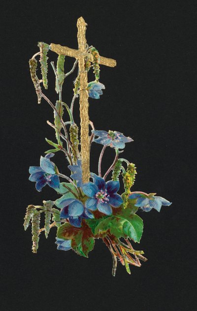 Victorian Scraps: Holy Cross by European School