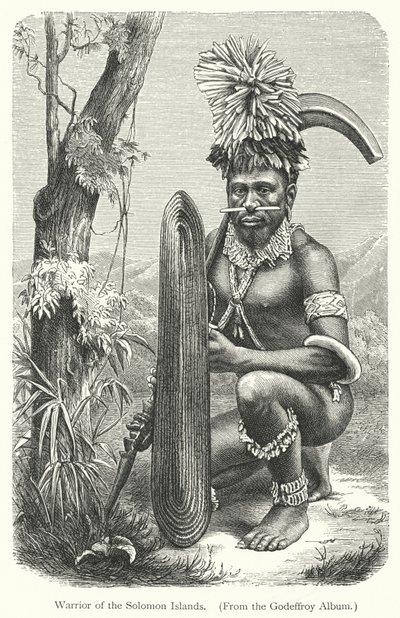 Warrior of Solomon Islands by European School
