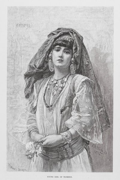Young Girl of Tlemcen by European School