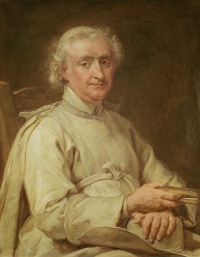 Portrait of a Canon Holding a Book by Eustache Restout