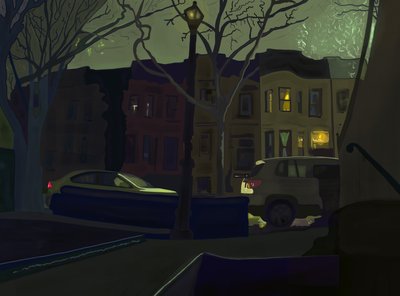6 AM South Side of Street, Prospect Park by Evan Sklar