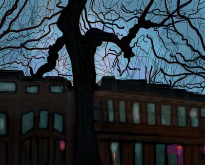 7th Street At Dusk by Evan Sklar