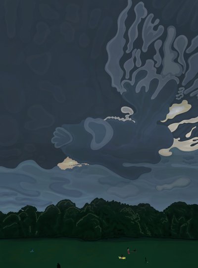 Dusk and Clouds, Prospect Park, Brooklyn by Evan Sklar