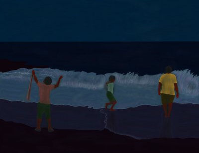 Final Fire Island Beach at Night by Evan Sklar