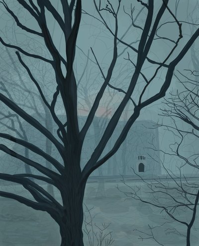 Fog Prospect Park, Brooklyn by Evan Sklar