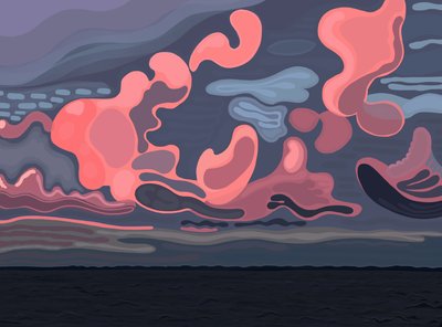 Ocean and Clouds, Brooklyn by Evan Sklar