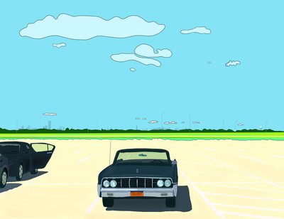 Parking Lot, Rockaway Beach by Evan Sklar