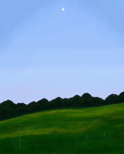 Vermont Field, Dawn by Evan Sklar