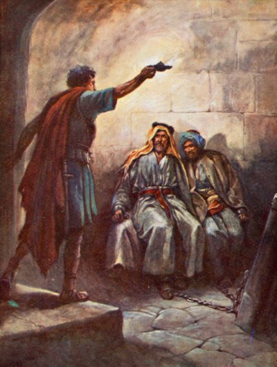 Paul and Silas in Prison by Evelyn Stuart Hardy