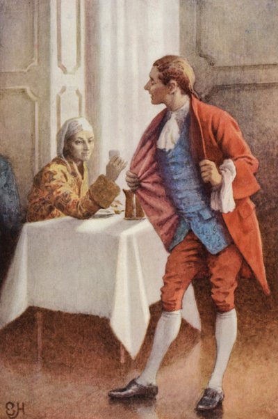 Illustration for A Sentimental Journey by Laurence Sterne by Everard Hopkins