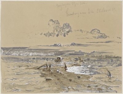 Landscape with the Gravel Road Between Oss and Lithoijen by Everhardus Koster