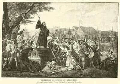 Whitefield preaching in Moorfields by Eyre Crowe