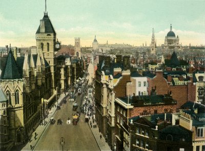 View from St. Clement Danes Showing Law Courts by Eyre and Spottiswoode