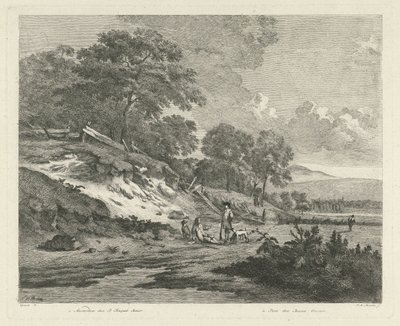 Dune Landscape with Resting Hunters by F.W. Musculus