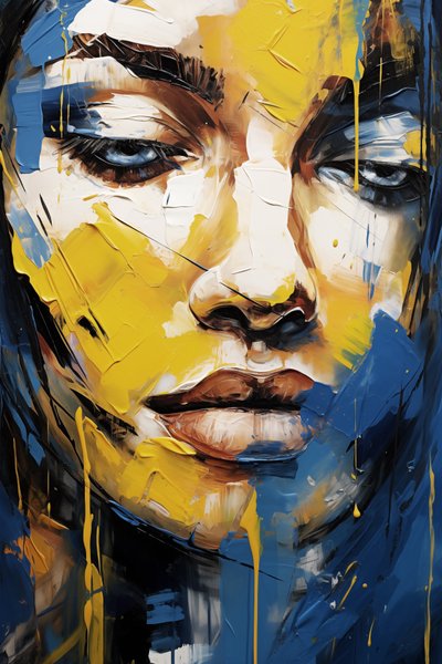 Abstract Female Face by F. Abderrahim