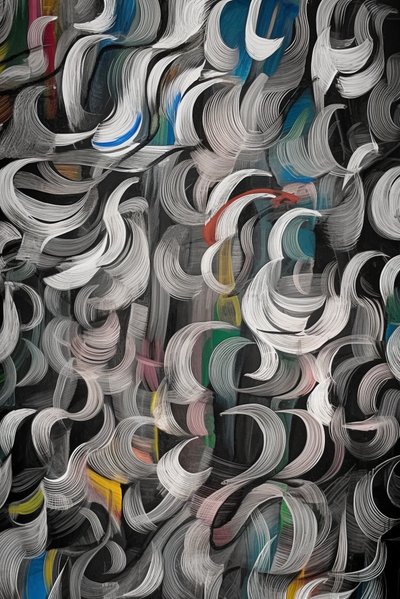 Abstract Pattern Background Painting by F. Abderrahim