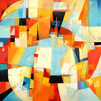 Barnett Newman Style, Abstract Expressionism Artwork, Wall Art Print by F. Abderrahim