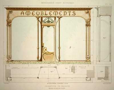 Design for a shop front by F. Barabas