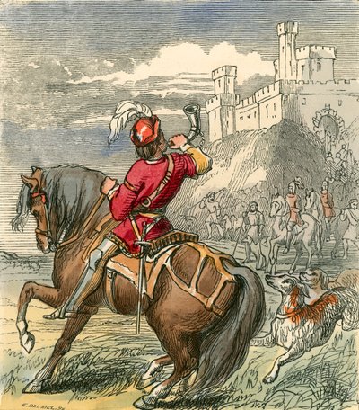 Earl Douglas Advancing with His Men by F. Tayler