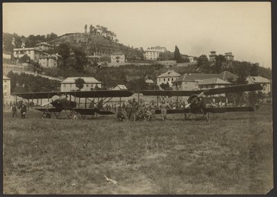 Group between Two Airplanes by Fedele Azari
