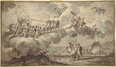 Tapestry Design: Apollo in his Chariot Led by Aurora by Fedele Fischetti