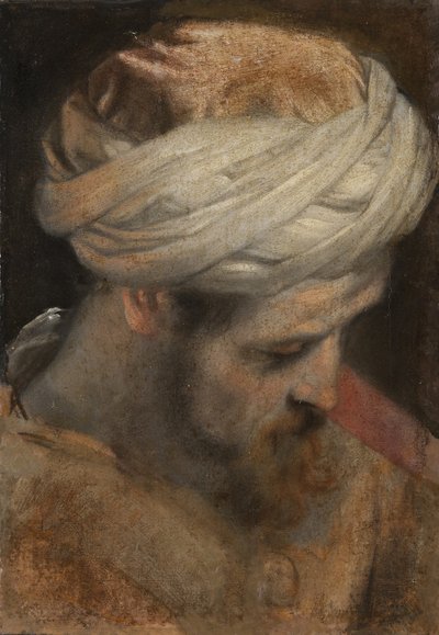The Head of a Priest (study for The Circumcision) by Federico Barocci