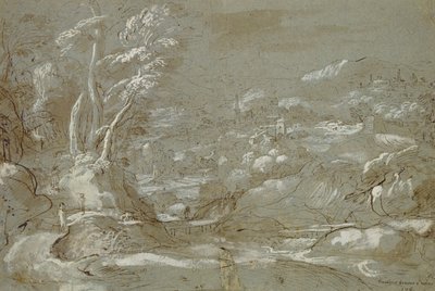 Landscape by Federico Fiori Barocci or Baroccio