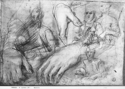 Study of Hands for a Portrait of Ippolito della Rovere by Federico Fiori Barocci or Baroccio