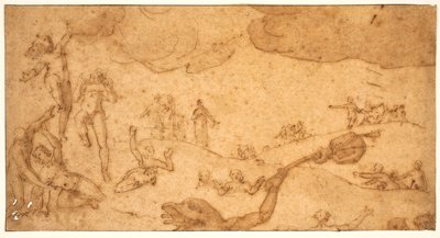 Scene from the Hell of the Greedy by Federico Zuccaro