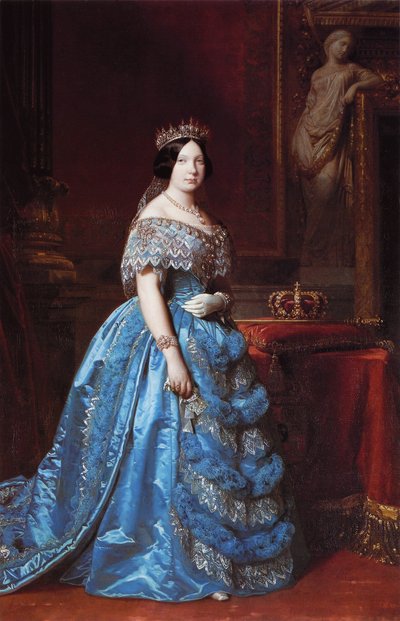 Portrait of Isabella II of Spain by Federico de Madrazo y Kuntz